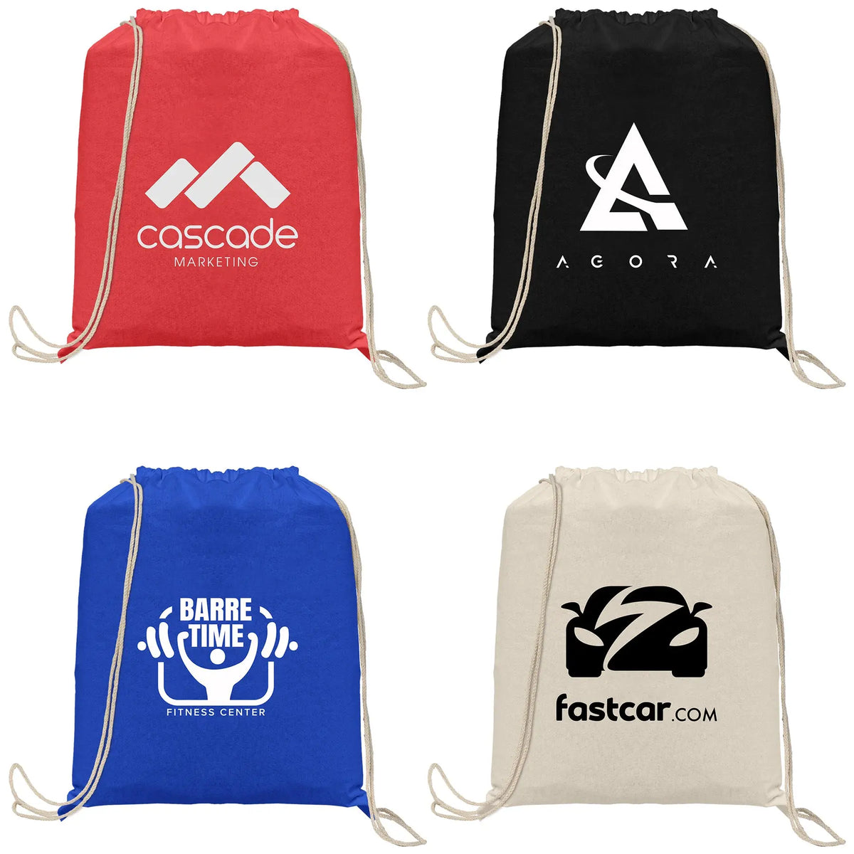 Java - 5 oz. Cotton Drawstring Backpack Dynamic Gift