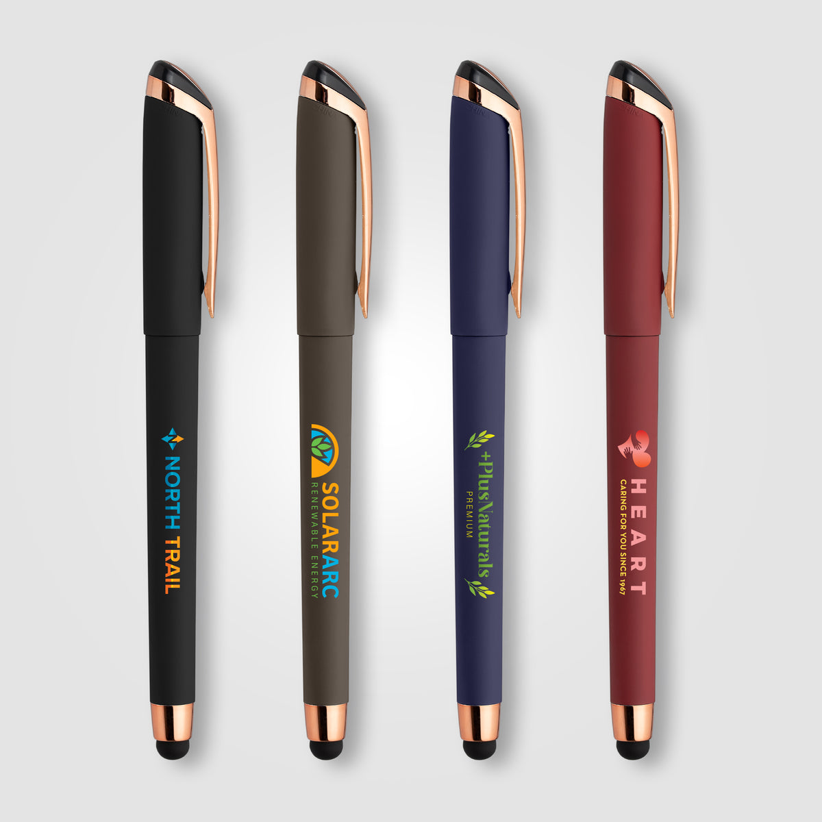 Gazelle Gel Softy Rose Gold Pen with Stylus