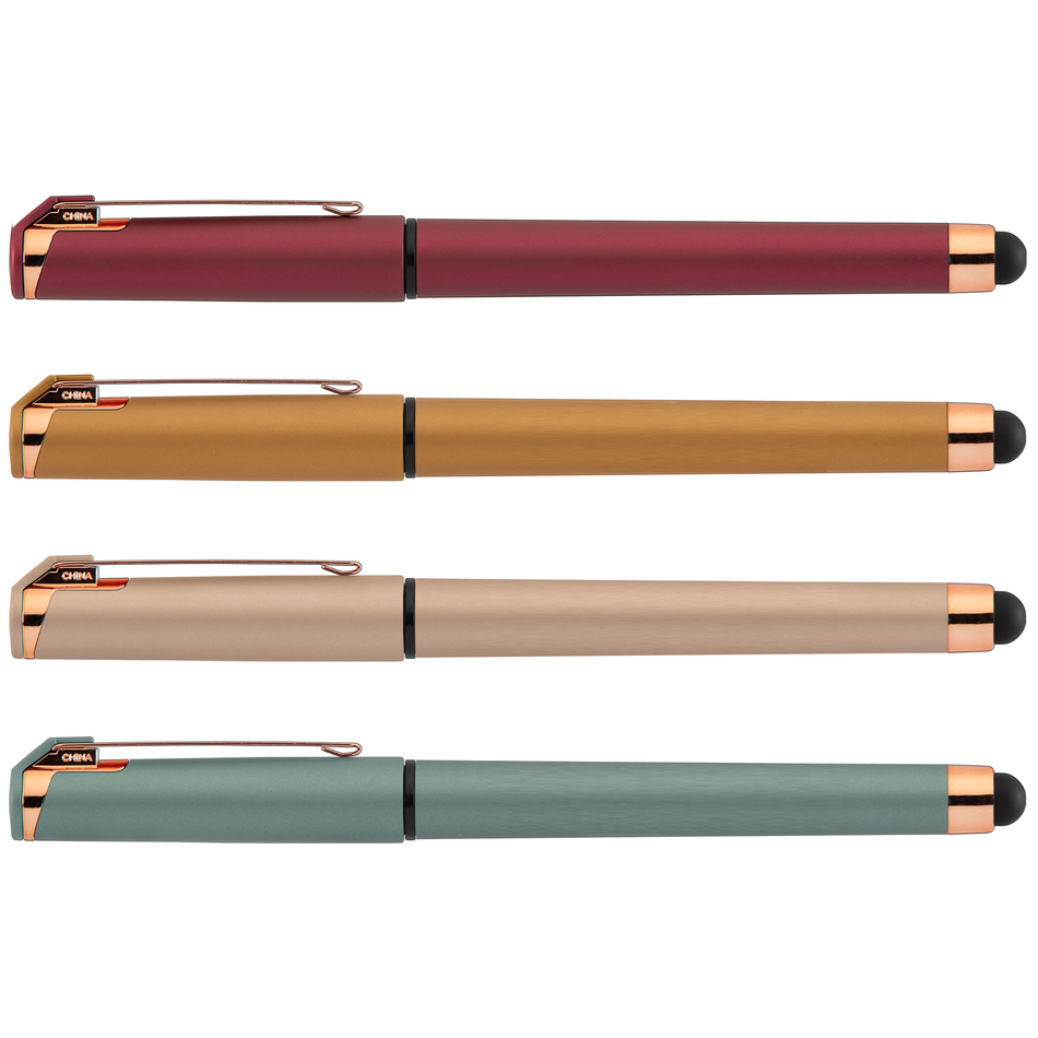 Islander Softy Rose Gold Metallic Designer Gel Pen with Stylus