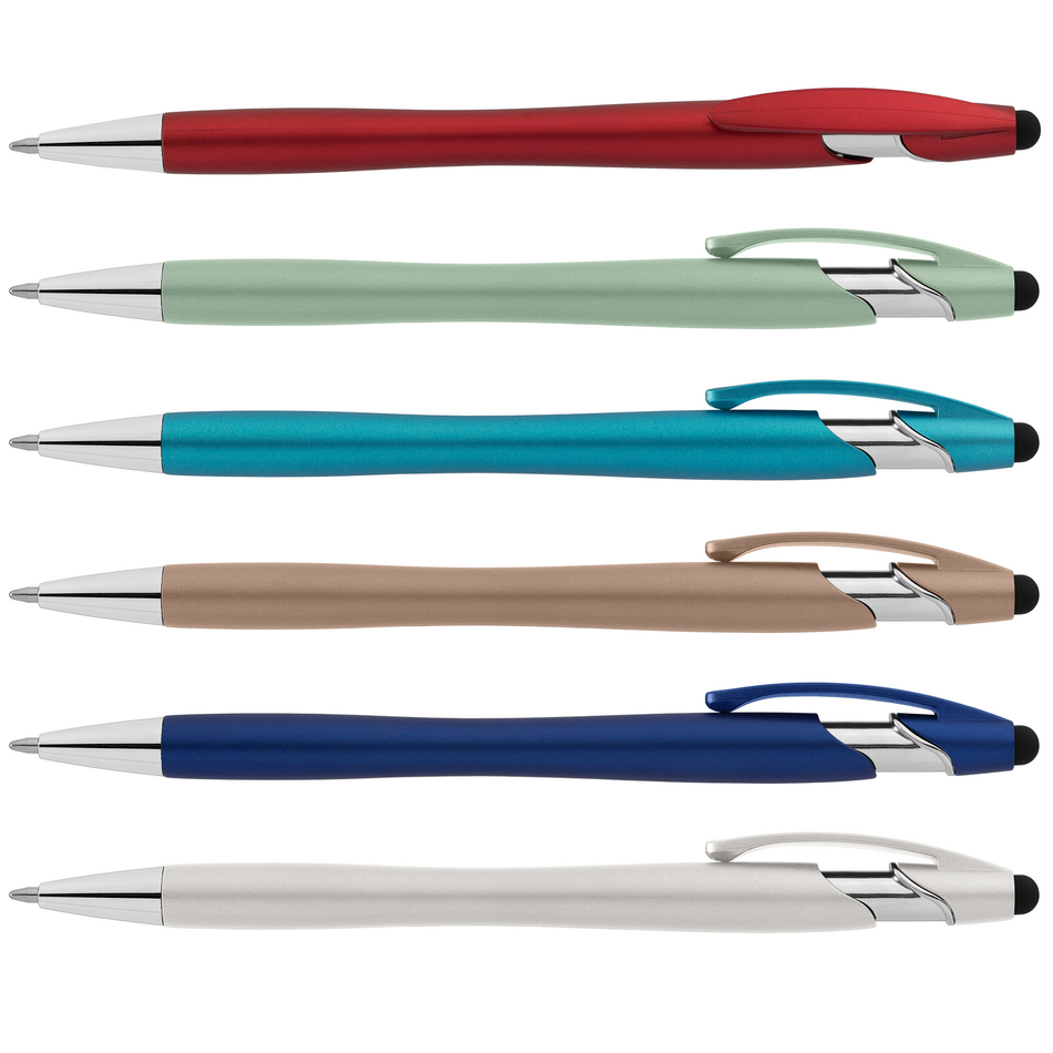 La Jolla Recycled Pen with Stylus + Anti-Fraud Ink