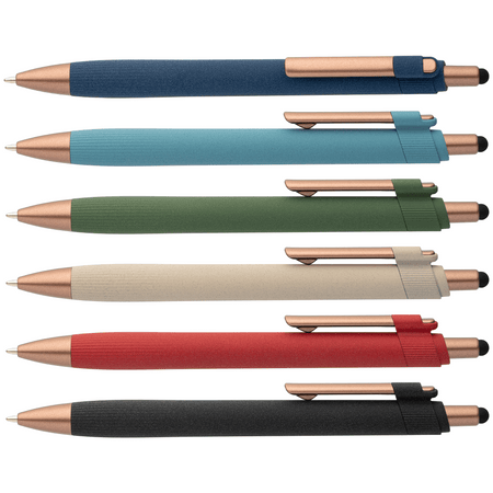 York Recycled Plastic Bronze Trim Stylus Ballpoint Pen