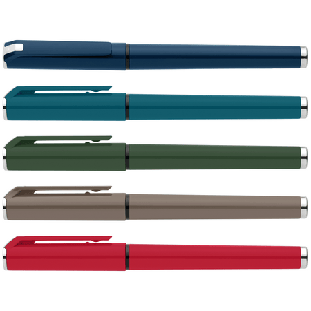 Islander Recycled Plastic Monochrome Gel Grip Pen