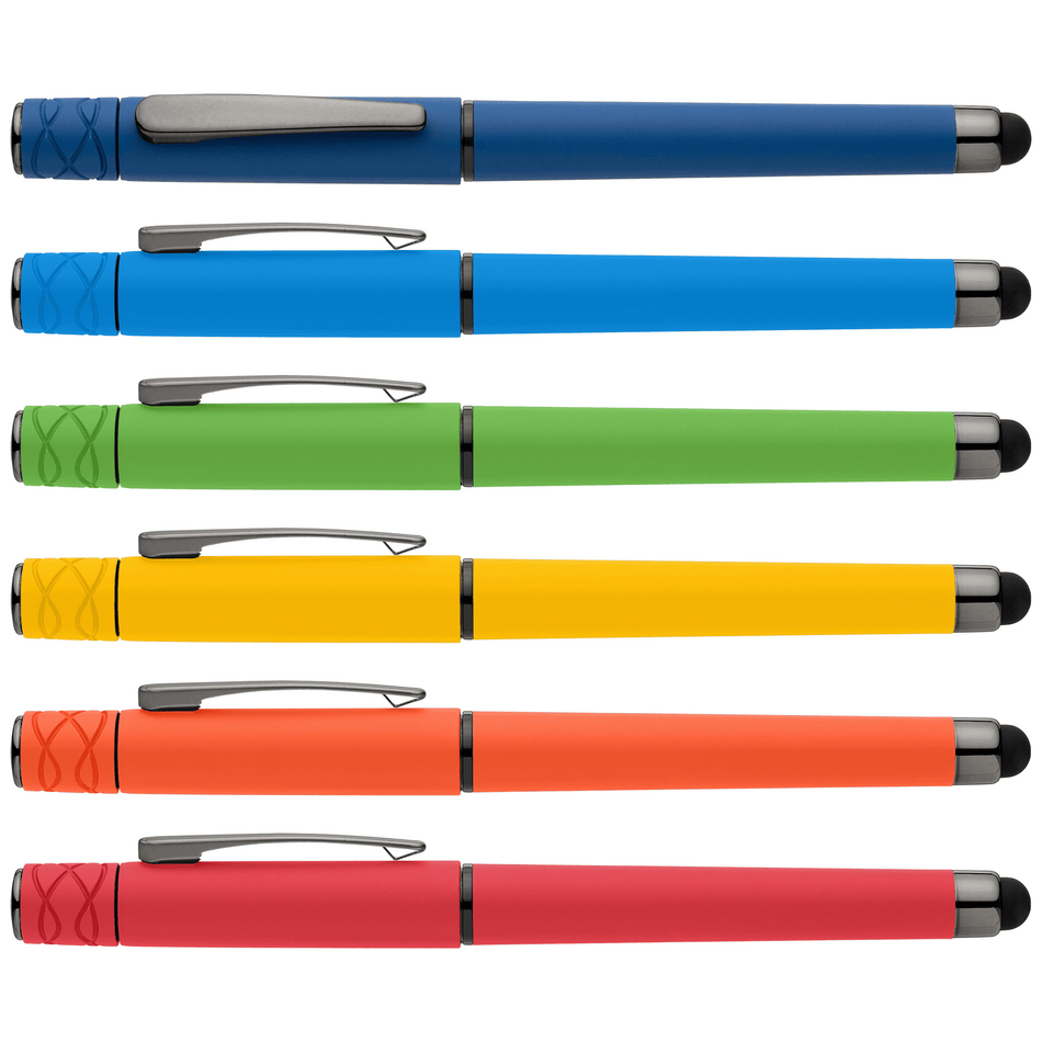 Tavi Recycled Plastic Fidget Spinner Stylus Gel Pen