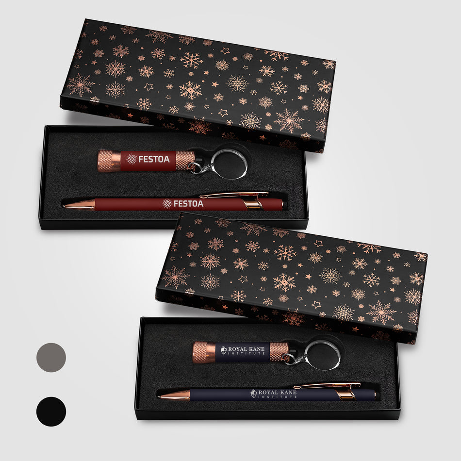 Ellipse & Chroma Rose Gold Snowflake Gift Set