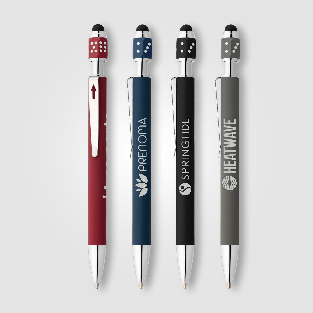 Ace Recycled Aluminum Hex-Dice Spinner Pen