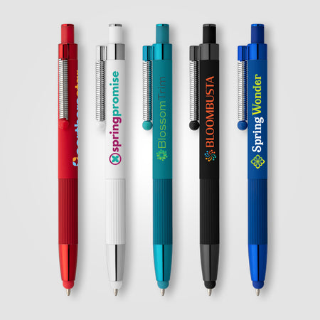 Lisbon Recycled Aluminum Monochrome Fidget Stylus Pen
