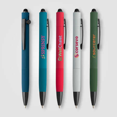 Saga Recycled Aluminum Bolt Action Stylus Pen