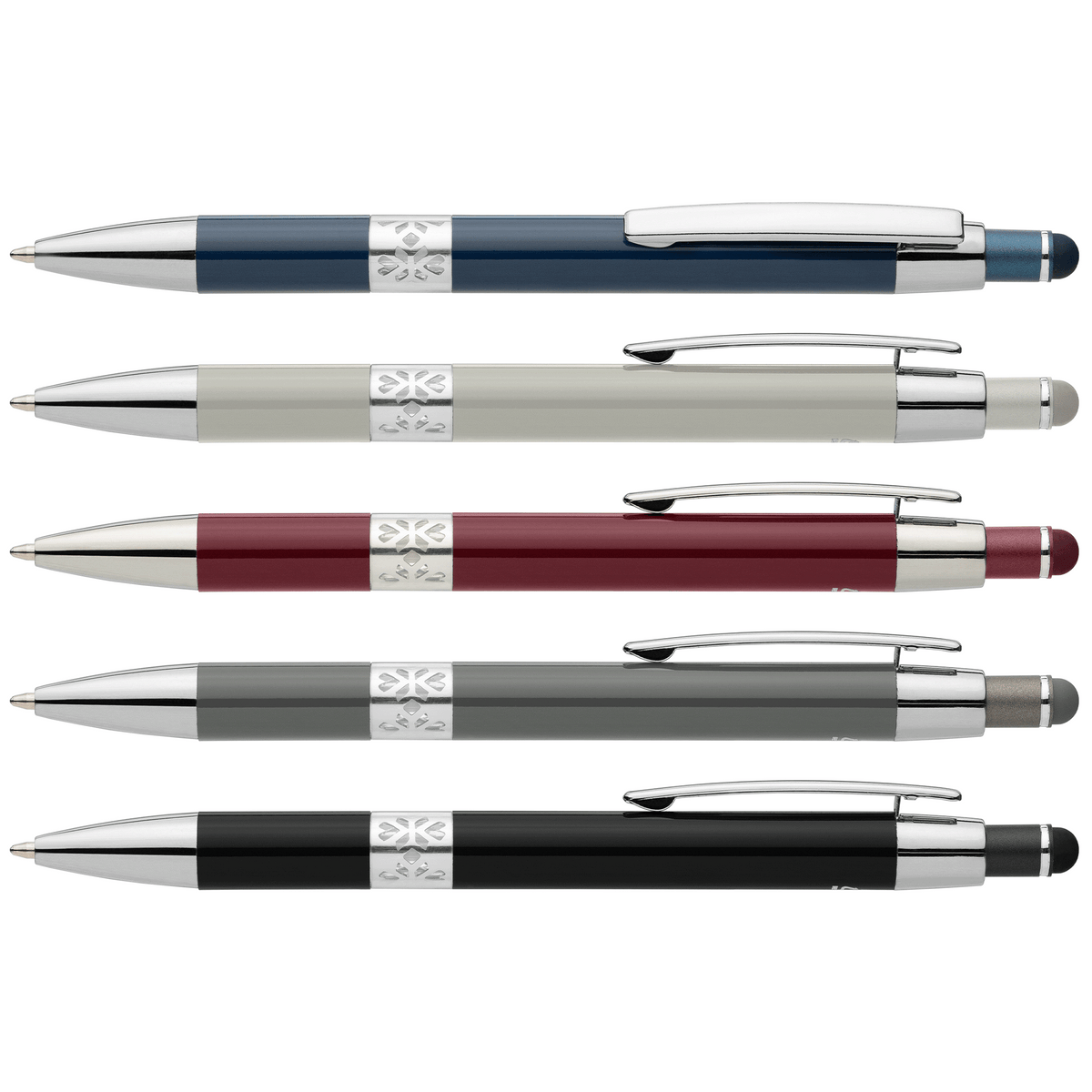 Adorn Recycled Aluminum Chrome Trim Stylus Pen