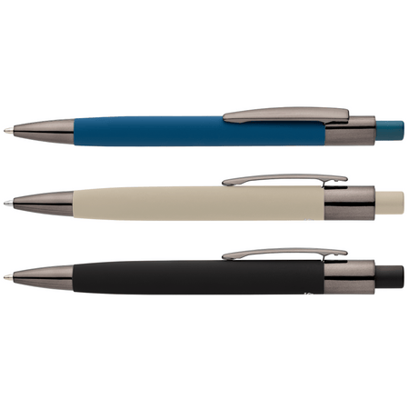 Malmö Recycled Aluminum Soft Touch Barrel Pen