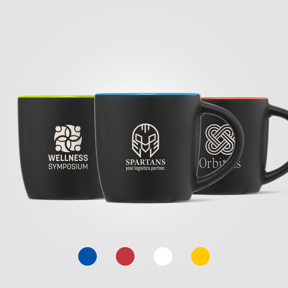 Zanzibar Ceramic ColorPop Black Mug - 12 oz.