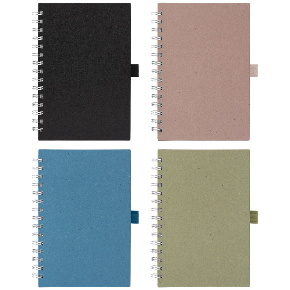Terra Recycled Milk Carton Hard Cover Spiral Notebook - A5