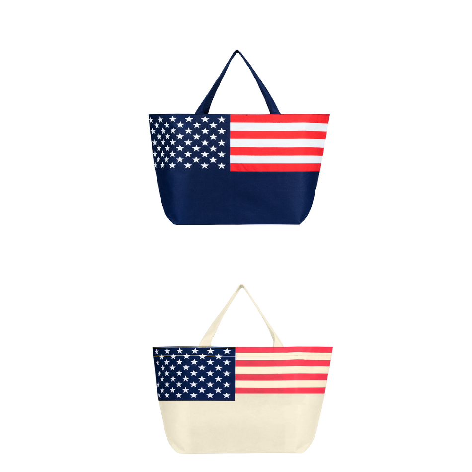 American Flag Non-Woven Tote Bag