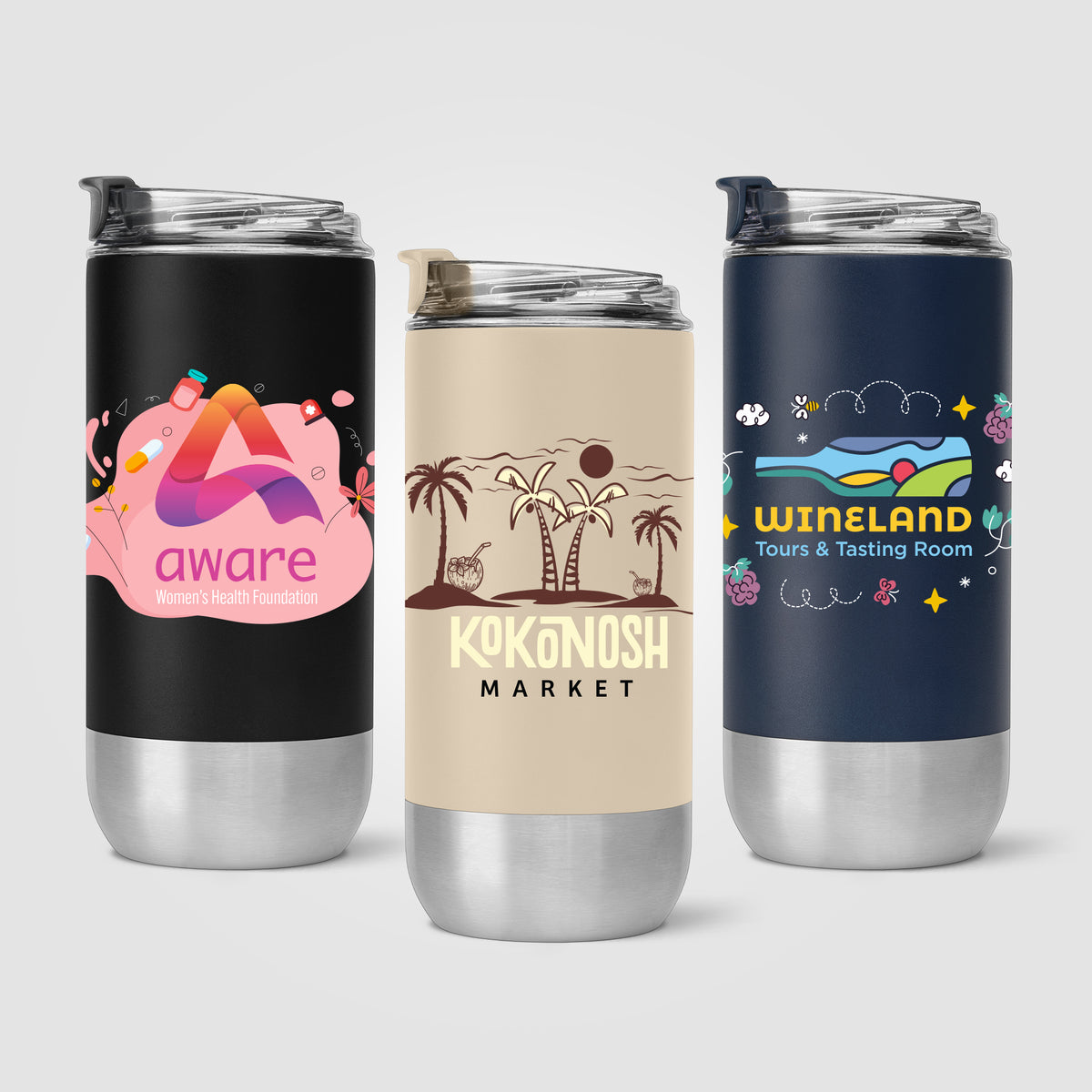 Glacier - 16 oz. Double-Wall Recycled Stainless Steel Tumbler