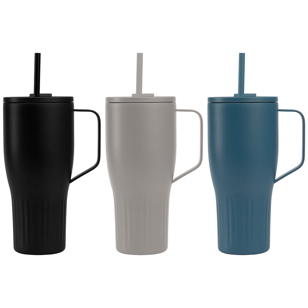 Majesty Recycled Stainless Steel Straw Tumbler - 30 oz.