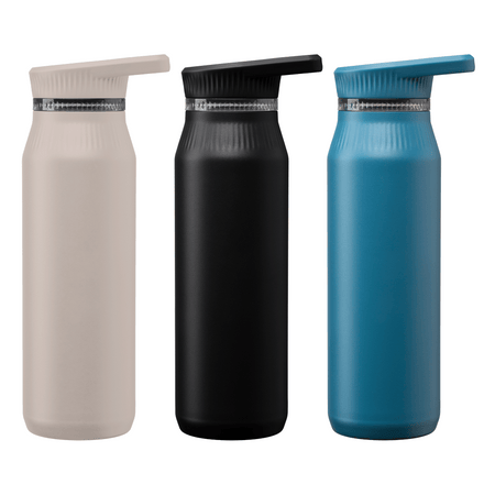Majesty Stainless Steel Dual-Lid Handle Bottle - 25 oz.