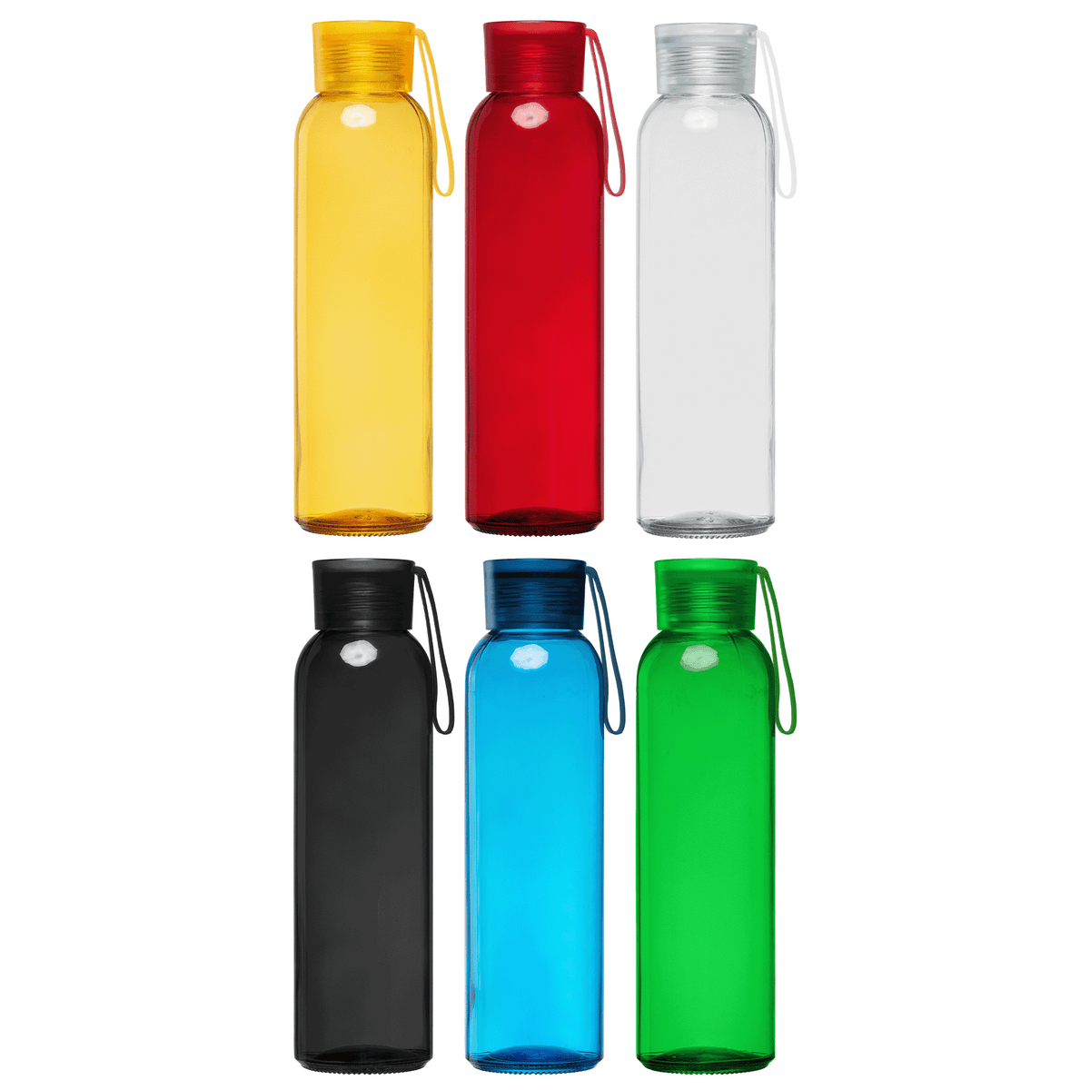 Solstra Essentials Glass Silicone-Strap Bottle - 17 oz.