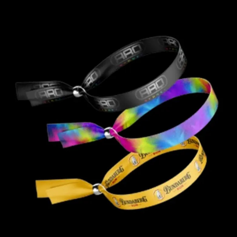 Custom dye sublimation wristbands with full-color printed designs - Dynamic Gift