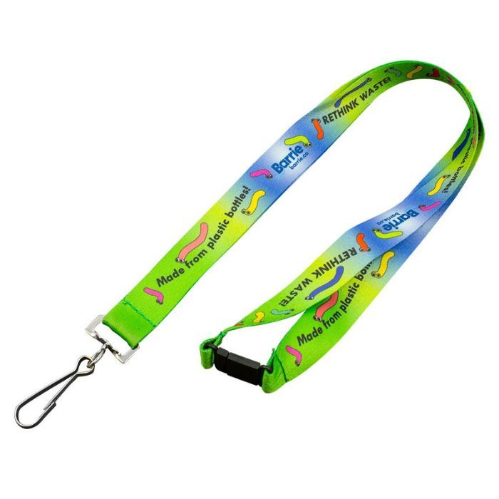 Dye Sublimated Recycled PET Lanyards